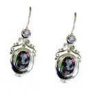 Riyo Mystic Quartz 925 Silver Jewelry Wholesale Dangle Earring L 1.5in Semqu-540