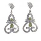 Riyo Green Peridot 925 Solid Sterling Silver Flirty Earring L 2in Seper-58072