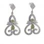 Riyo Green Peridot 925 Solid Sterling Silver Flirty Earring L 2in Seper-58072