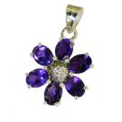 Riyo Amethyst Silver Online India Hoop Pendant L 1.2in Spame-2048