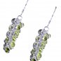 Riyo Peridot Original Silver Jewellery Victorian Earrings L 1.3in Seper-58040