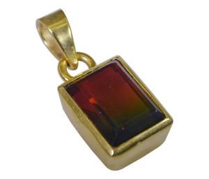 Riyo Multi Gold Plated Dichroic Glass Pendant ideal jewelry handmade designs GPP