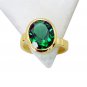 Riyo Emerald Cz Gold Plate Jewelry Thumb Ring Sz 7 Gpremcz7-96051