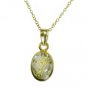 Riyo Multi Gold Plated Rutile Quartz CZ Pendant pretty-pretty beautiful handmade
