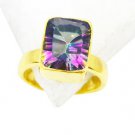 Riyo Mystic Quartz 18kt Y Gold Fashion Toe Ring Jewelry Sz 6 Gprmqu6-54017
