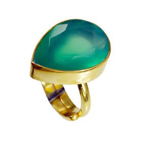Riyo Green Onyx 18kt Gold Plating Wedding Bands Sz 6 Gprgon6-30072