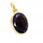Riyogems Smoky Quartz Fine Gold Plated Peacock Pendant L 1.2in Gppsqu-76025