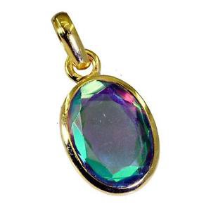 Riyogems Dichroic Glass Gold Plated Jewelry Set Starfish Pendants L 1.2in Gppdgl