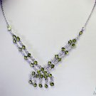 Riyo Peridot Art Jewelry Heavy Silver Chain Necklace L 16in Snper-58002