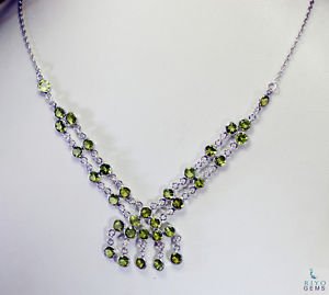 Riyo Peridot Art Jewelry Heavy Silver Chain Necklace L 16in Snper-58002