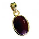 Riyogems Red Onyx Gold Plated Set Door Knocker Pendant L 1.1in Gppron-66005