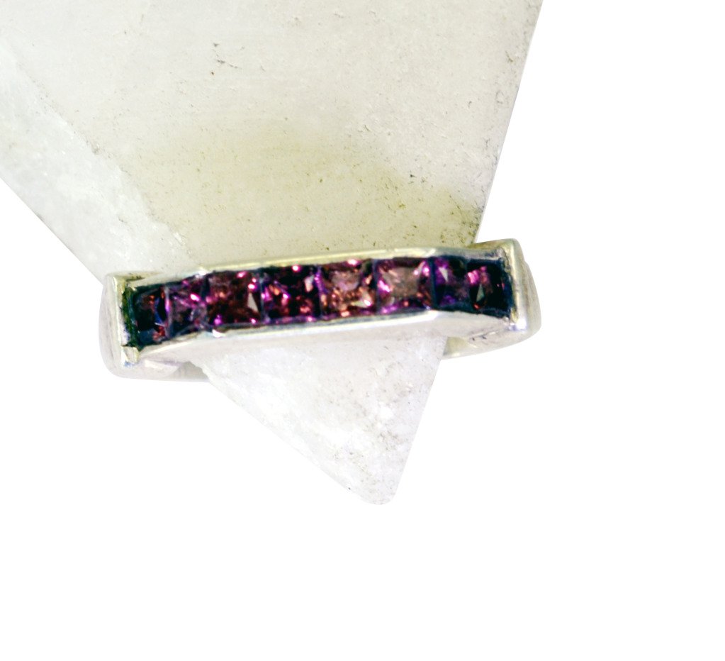 Riyo Garnet Dark Silver Jewelry Big Silver Ring Sz 7 Srgar7-26161