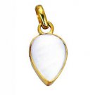 Riyogems Shell Pearl 18-Kt Y Gold Plated Journey Pendants L 1in Gppshe-72002