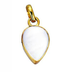 Riyogems Shell Pearl 18-Kt Y Gold Plated Journey Pendants L 1in Gppshe-72002