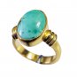 Riyo Turquoise 18kt Gold Plating Promise Ring Sz 6 Gprtur6-82126