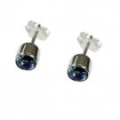 Riyo Blue Topaz Silver Handmade Jewelry Ear Thread L 0.2in Sebto-10037