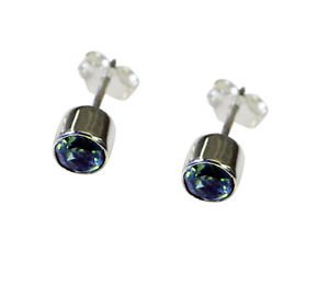 Riyo Blue Topaz Silver Handmade Jewelry Ear Thread L 0.2in Sebto-10037
