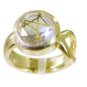 Riyo Multi Gold Plated Rutile Quartz CZ Ring well-formed jewelry online store GP