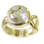 Riyo Multi Gold Plated Rutile Quartz CZ Ring well-formed jewelry online store GP