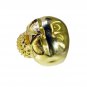 Riyo A Plain 18kt Gold Plated Skull Ring Gprskull65-280005