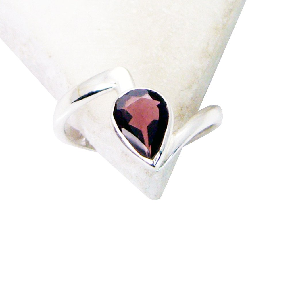 Riyo Garnet Silver Jewelry  Mori Ring Sz 7.5 Srgar7.5-26137