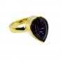 Riyo Mystic Quartz 18c Y Gold Plated Sovereign Ring Sz 8 Gprmqu8-54005