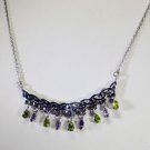 Riyo  Gemstone Forest Jewelry Wholesale Silver Personalized Necklace L 16in Snmu