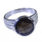 Riyo Brown 925 sterling silver Smoky Quartz Ring nubile gemstone jewelry wholes