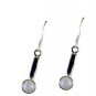 Riyo Rainbow  Gemstone Silver Evening Wear Earring L 1.5in Sermo-64038