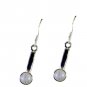 Riyo Rainbow  Gemstone Silver Evening Wear Earring L 1.5in Sermo-64038
