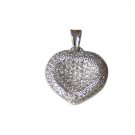 Riyo CZ925 Solid Sterling Silver Designer Pendant L 0.7in Spwhcz-110037