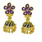 Riyo Plain Gold Plated Plain Earring appealing handmade stone jewelry GPEJHU-120