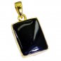 Riyogems Black Onyx 18kt Y.G. Plated Hill Tribe Pendants L 1.2in Gppbon-6021