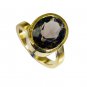 Riyo Smoky Quartz Wholesale Gold Plate Classic Day Rings Sz 7 Gprsqu7-76077
