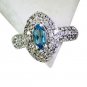 Riyo Blue Topaz Silver Gemstone Jewelry Thumb Ring Sz 8 Srbto8-10086