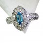 Riyo Blue Topaz Silver Gemstone Jewelry Thumb Ring Sz 8 Srbto8-10086