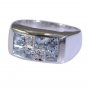 Riyo Blue Topaz High Quality Silver Jewelry Wide Silver Band Ring Sz 7 Srbto7-10