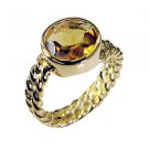 Riyo Citrine Cz 18kt Gold Plated Mothers Ring Sz 6 Gprcicz6-94013