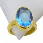 Riyo Blue Topaz Cz Gold Plated Jewelry Set Thumb Ring Sz 5 Gprbtcz5-92039
