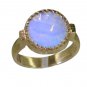 Riyo Purple Gold Plated Fire Opal CZ Ring toothsome handmade gemstone jewellery