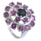 Riyo Tourmaline Cool Silver Jewellery Guard Ring Sz 7 Srtou7-84106