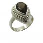 Riyo   Gemstone Alloy Silver Crackled Ring Aspr65-0019