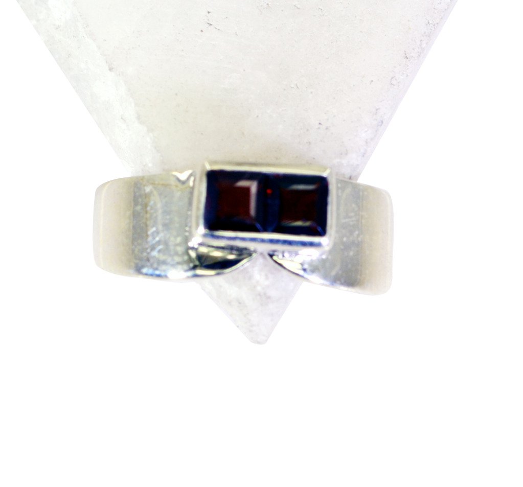 Riyo Garnet Engraved Silver Design Your Own Silver Ring Sz 8.5 Srgar8.5-26170