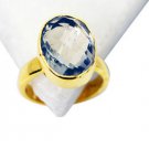 Riyo Green Amethyst Gold Plated Wholesale Cameo Ring Sz 5 Gprgam5-28017