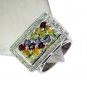 Riyo  Gemstone Jewellery Cheap Silver Band Ring Sz 7.5 Srmul7.5-52022