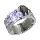 Riyo Brown 925 sterling silver Smoky Quartz  Ring dollish gemstone jewelry store