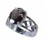 Riyo Brown 925 sterling silver Smoky Quartz Ring tasty genuine gemstone jewelry