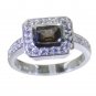 Riyo Brown 925 sterling silver Smoky Quartz Ring luscious gemstone jewelry supp
