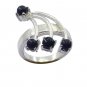 Riyo Gemstone Alloy Silver Funky Ring Aspr85-0018