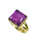 Riyo Sunstone 18-Kt Y Gold Plated Aqiq Ring Sz 5 Gprsun5-78017